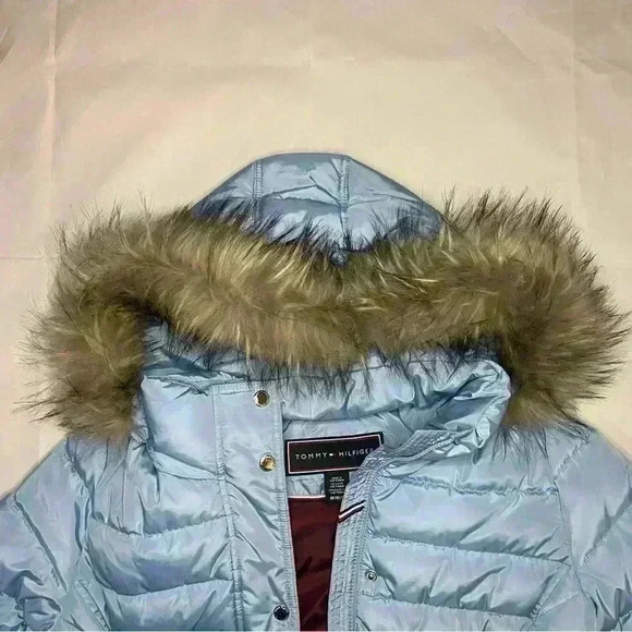 Light Blue Tommy Hilfiger Reflective Jacket - Picture 8 of 8